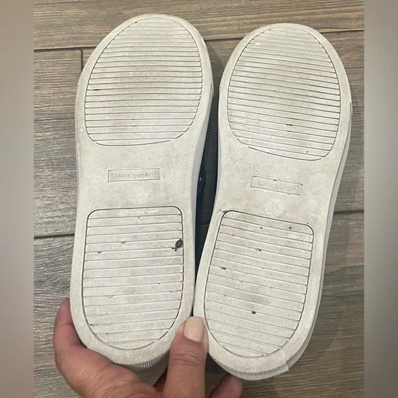 Tory Burch Stylish Slip-On Sneakers with Black Pattern (6.5 fits like size 7) - Picture 4 of 4